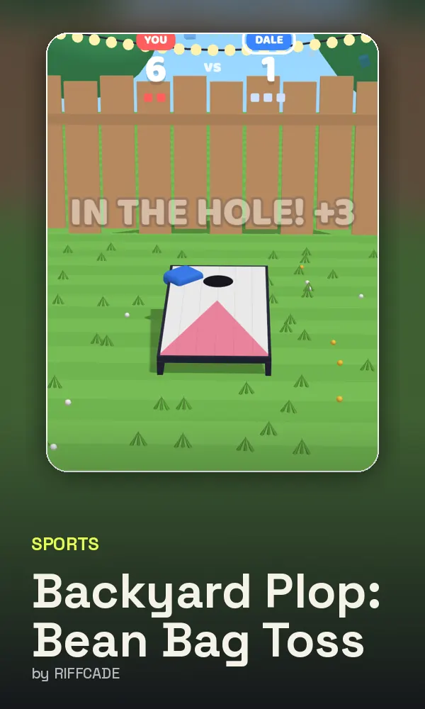 Backyard Plop: Bean Bag Toss cover