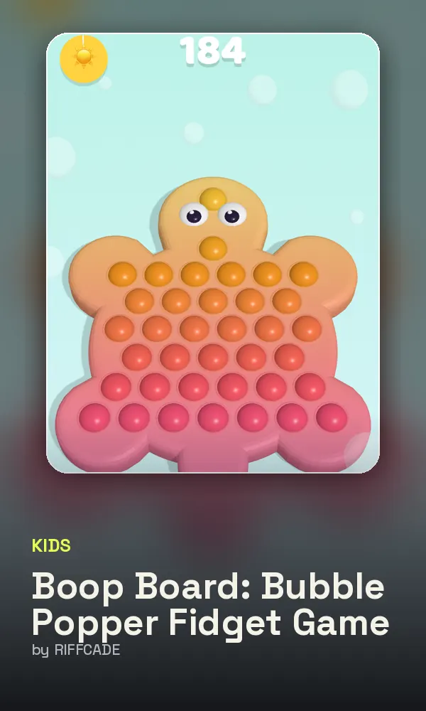 Boop Board: Bubble Popper Fidget Game cover