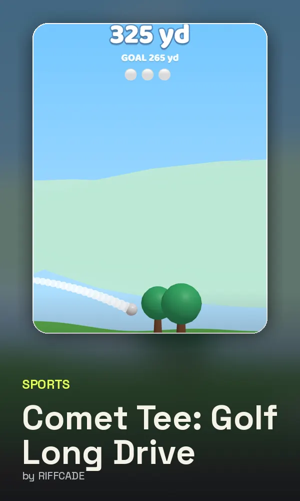 Comet Tee: Golf Long Drive cover