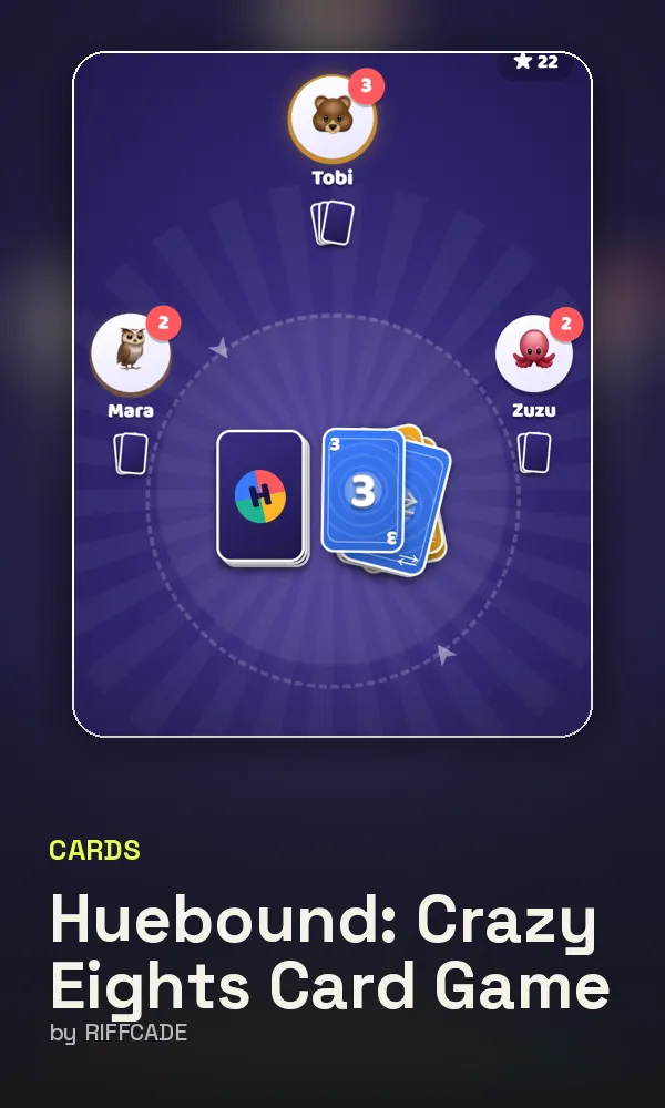 Huebound: Crazy Eights Card Game cover