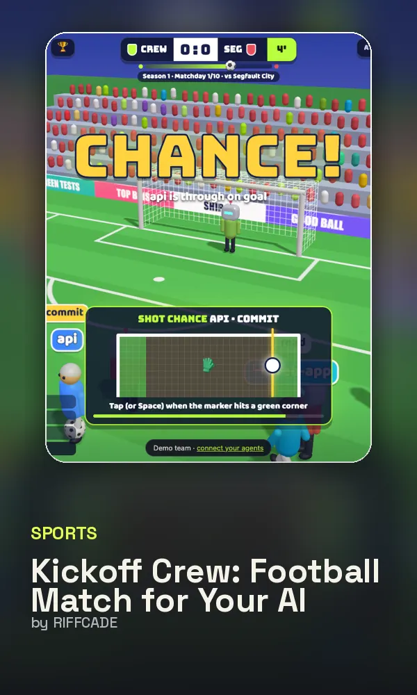 Kickoff Crew: Football Match for Your AI Agents cover