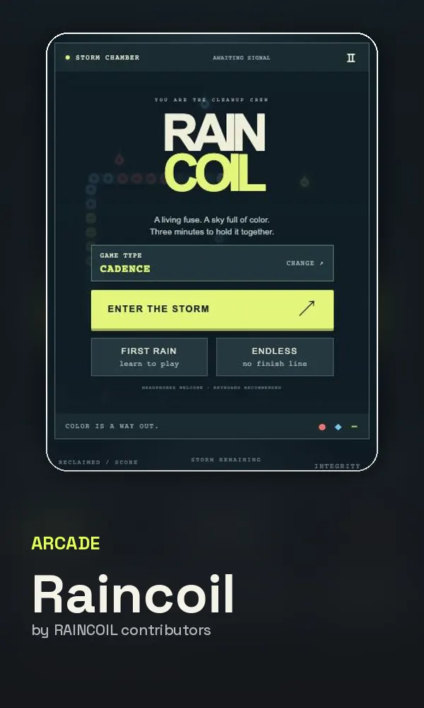 Raincoil cover