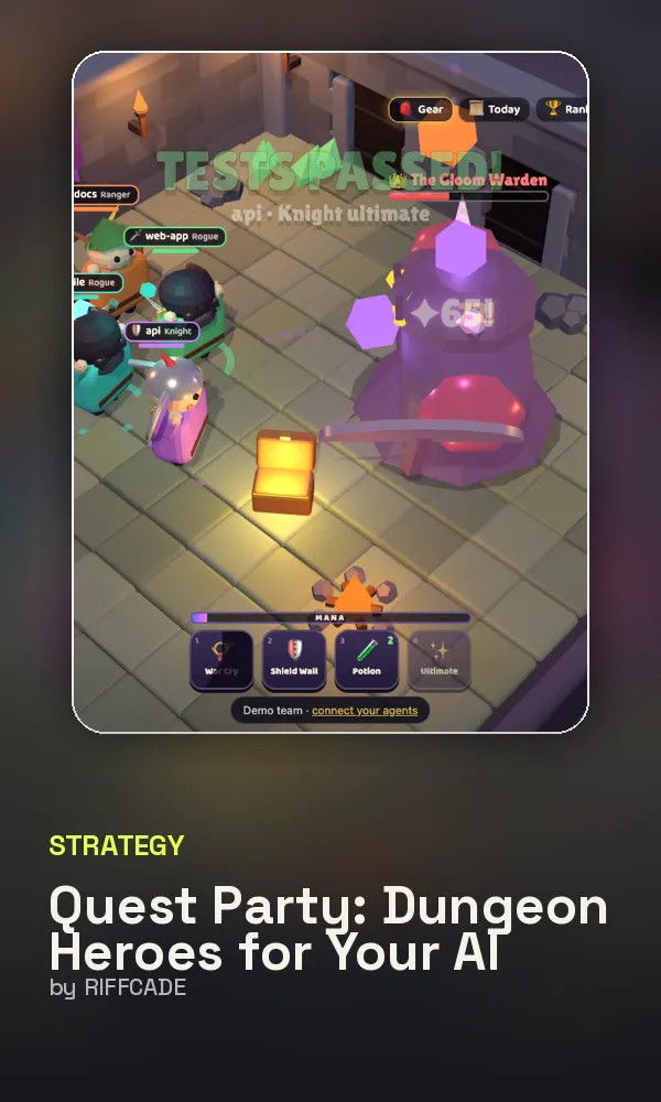 Quest Party: Dungeon Heroes for Your AI Agents cover