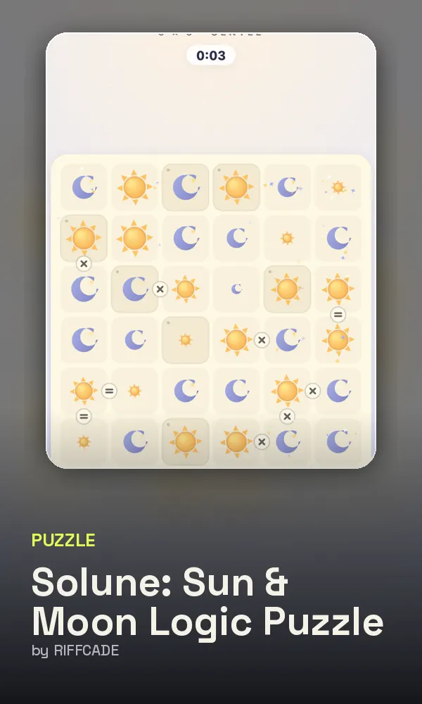Solune: Sun & Moon Logic Puzzle cover