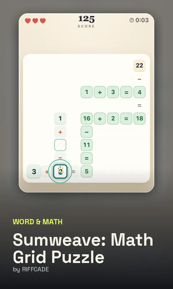 Sumweave: Math Grid Puzzle cover